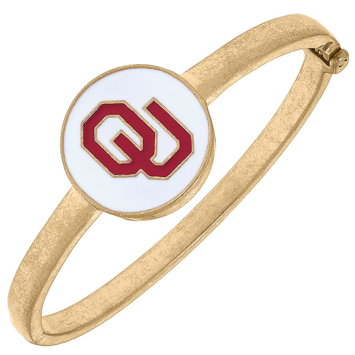 Oklahoma Sooners Bangle-7- Jewelry-Canvas Style-Usher & Co - Women's Boutique Located in Atoka, OK and Durant, OK