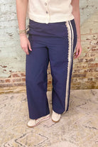 With The Wind Pants-Navy-4- Bottoms-Veveret-Usher & Co - Women's Boutique Located in Atoka, OK and Durant, OK
