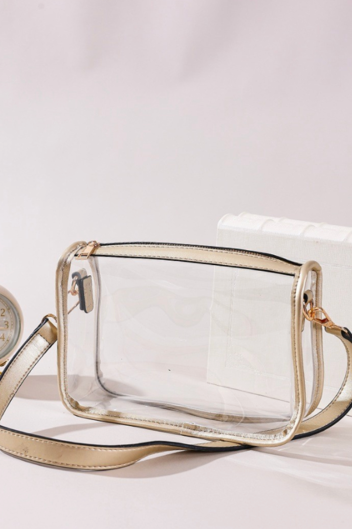 Lola Stadium Bag-Gold-10- Bags/Wallets-Zenana-Usher & Co - Women's Boutique Located in Atoka, OK and Durant, OK