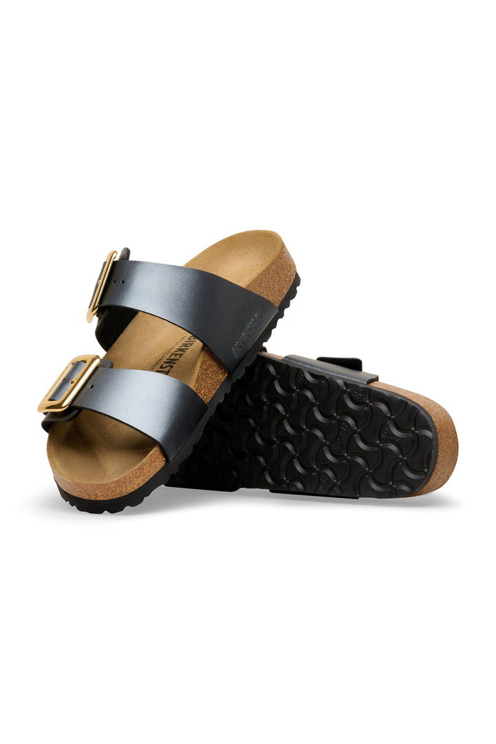 Birkenstock: Sydney Luxe Birko-Flor - Black-9- Shoes-Birkenstock-Usher & Co - Women's Boutique Located in Atoka, OK and Durant, OK