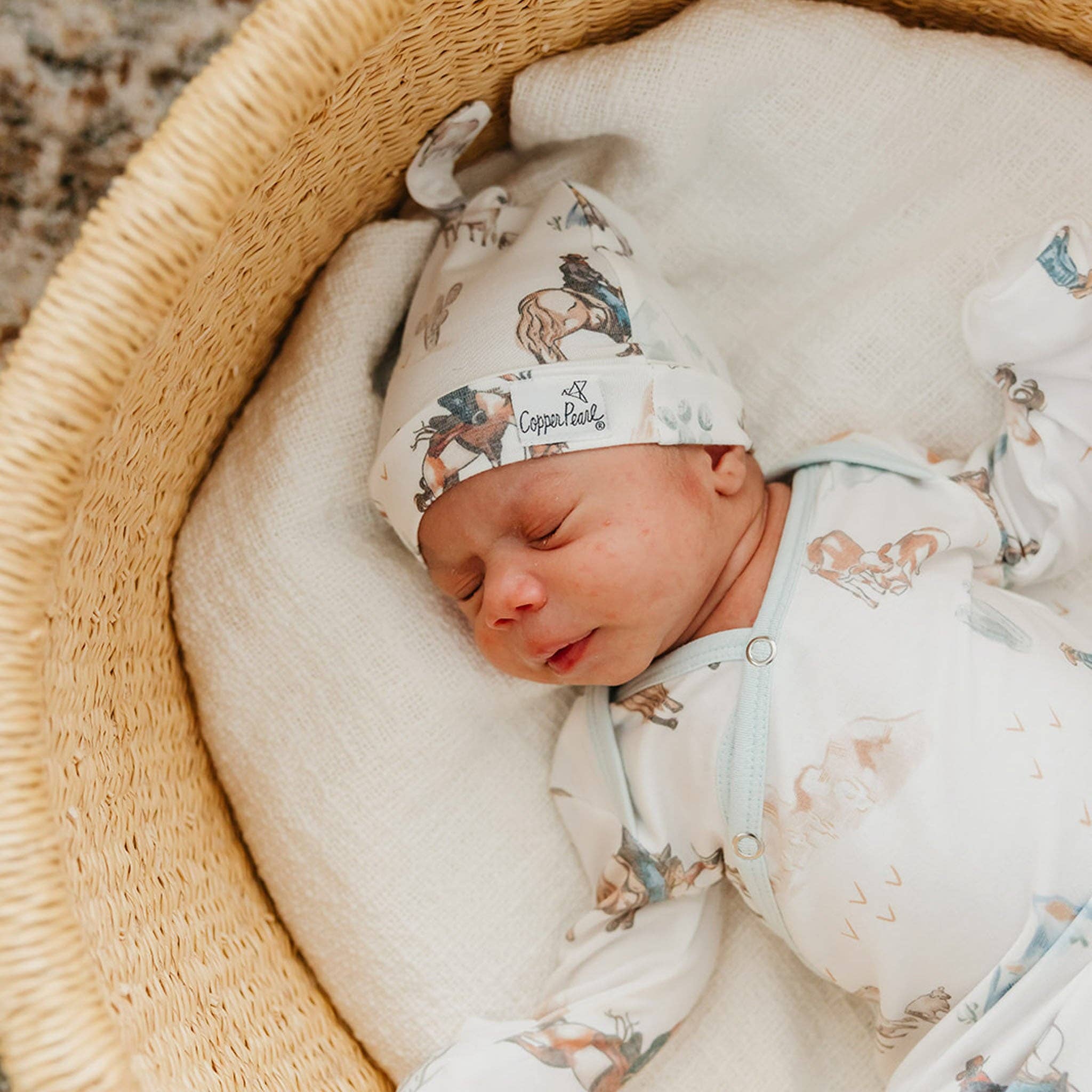Copper Pearl: Top Knot Hat - Boone-12- Baby/Kids/Men-Copper Pearl-Usher & Co - Women's Boutique Located in Atoka, OK and Durant, OK