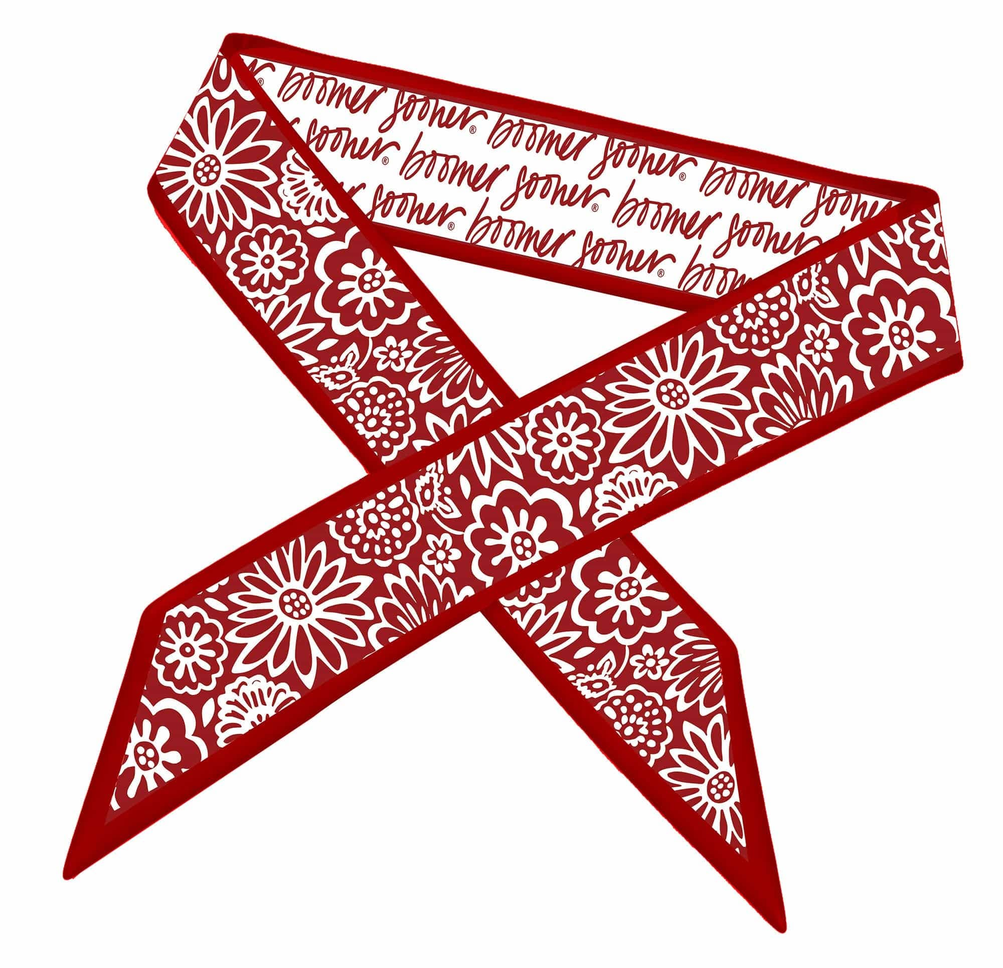 Skinny Scarf – Oklahoma Sooners-8- Accessory-Desden-Usher & Co - Women's Boutique Located in Atoka, OK and Durant, OK