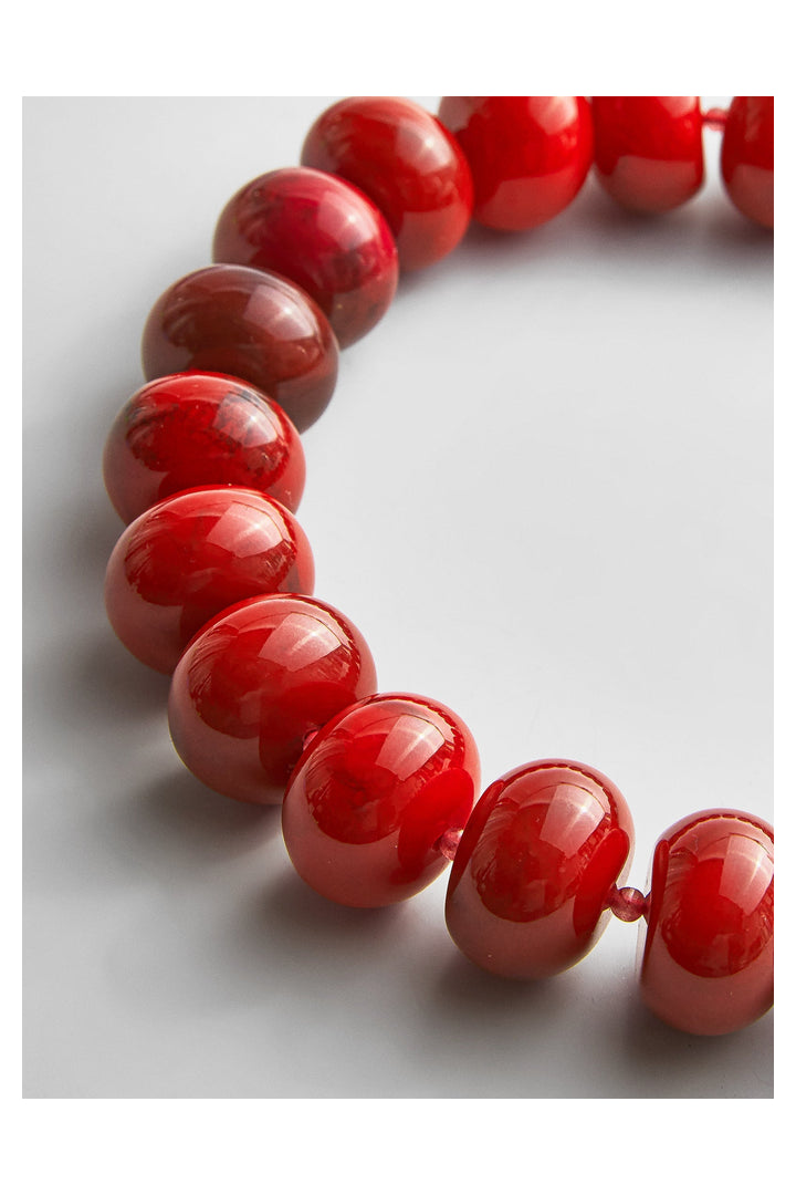 Baublebar: Joan Semi-Precious Necklace - Red Jasper-7- Jewelry-Baublebar-Usher & Co - Women's Boutique Located in Atoka, OK and Durant, OK
