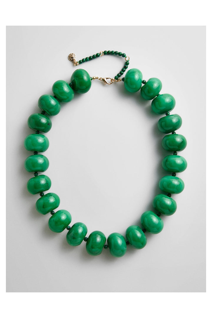 Baublebar: Joan Semi-Precious Necklace - Malachite-7- Jewelry-Baublebar-Usher & Co - Women's Boutique Located in Atoka, OK and Durant, OK