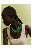 Baublebar: Joan Semi-Precious Necklace - Malachite-7- Jewelry-Baublebar-Usher & Co - Women's Boutique Located in Atoka, OK and Durant, OK