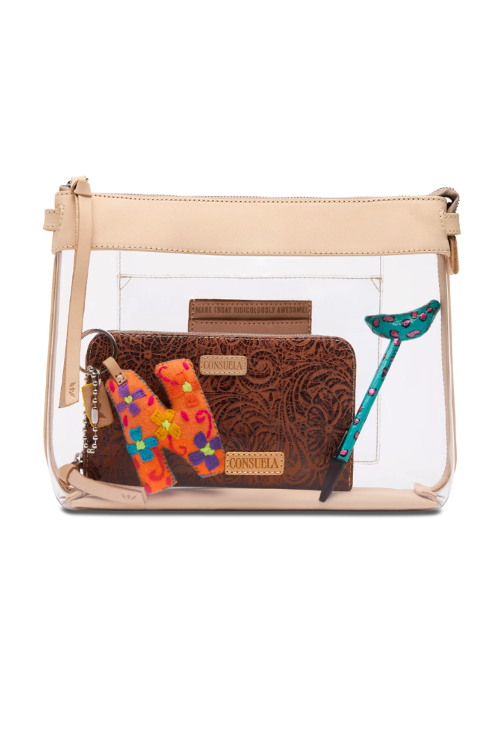 Consuela: Downtown Crossbody - Clear Diego-10- Bags/Wallets-CONSUELA-Usher & Co - Women's Boutique Located in Atoka, OK and Durant, OK