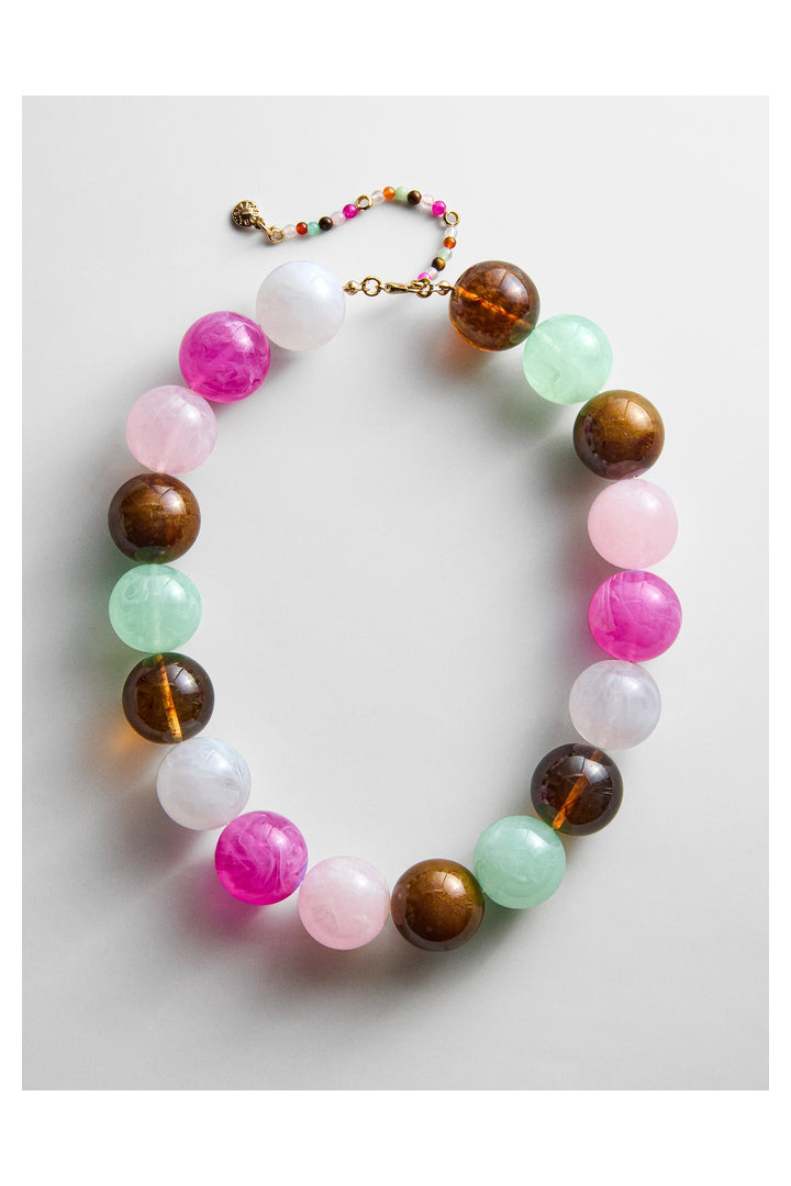Baublebar: Jane Beaded Necklace - Pink Multi-7- Jewelry-Baublebar-Usher & Co - Women's Boutique Located in Atoka, OK and Durant, OK