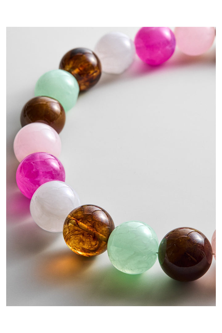 Baublebar: Jane Beaded Necklace - Pink Multi-7- Jewelry-Baublebar-Usher & Co - Women's Boutique Located in Atoka, OK and Durant, OK