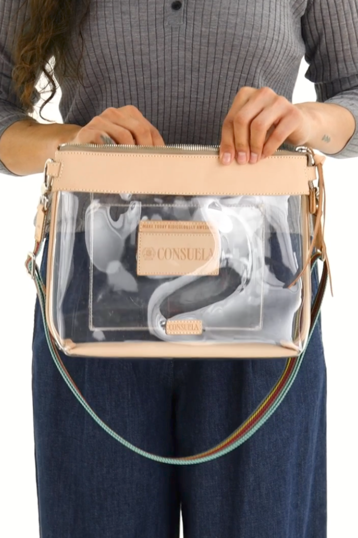 Consuela: Downtown Crossbody - Clear Diego-10- Bags/Wallets-CONSUELA-Usher & Co - Women's Boutique Located in Atoka, OK and Durant, OK