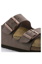 Birkenstock: Arizona Birko-Flor - Nubuck Mocha-9- Shoes-Birkenstock-Usher & Co - Women's Boutique Located in Atoka, OK and Durant, OK