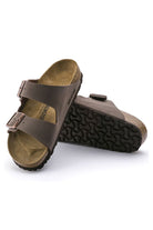 Birkenstock: Arizona Birko-Flor - Nubuck Mocha-9- Shoes-Birkenstock-Usher & Co - Women's Boutique Located in Atoka, OK and Durant, OK