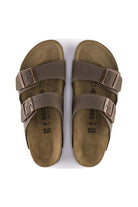 Birkenstock: Arizona Birko-Flor - Nubuck Mocha-9- Shoes-Birkenstock-Usher & Co - Women's Boutique Located in Atoka, OK and Durant, OK