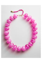 Baublebar: Joan Semi-Precious Necklace - Fuchsia Agate-7- Jewelry-Baublebar-Usher & Co - Women's Boutique Located in Atoka, OK and Durant, OK