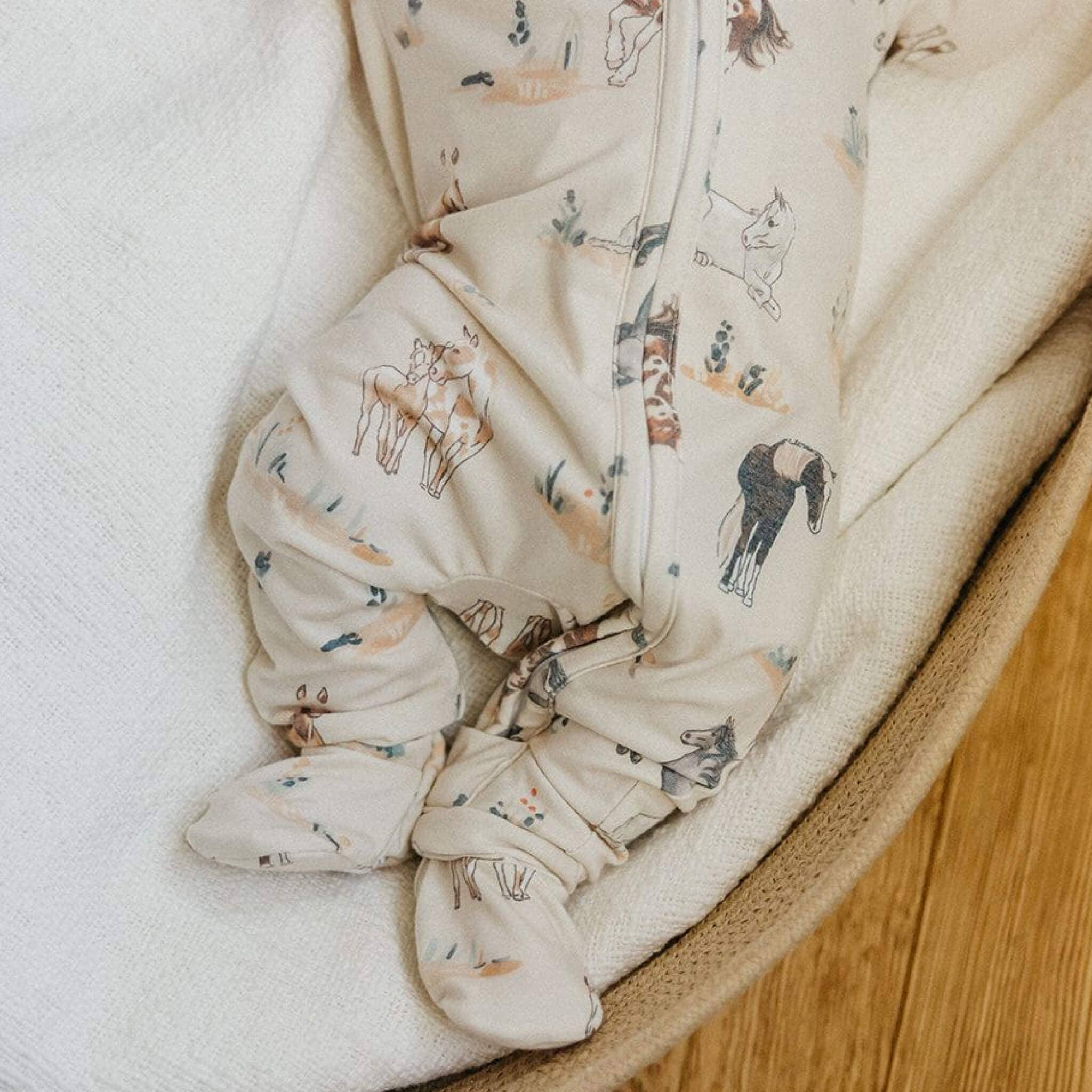 Copper Pearl: Zip-Up Footie Pajama - Montana-12- Baby/Kids/Men-Copper Pearl-Usher & Co - Women's Boutique Located in Atoka, OK and Durant, OK
