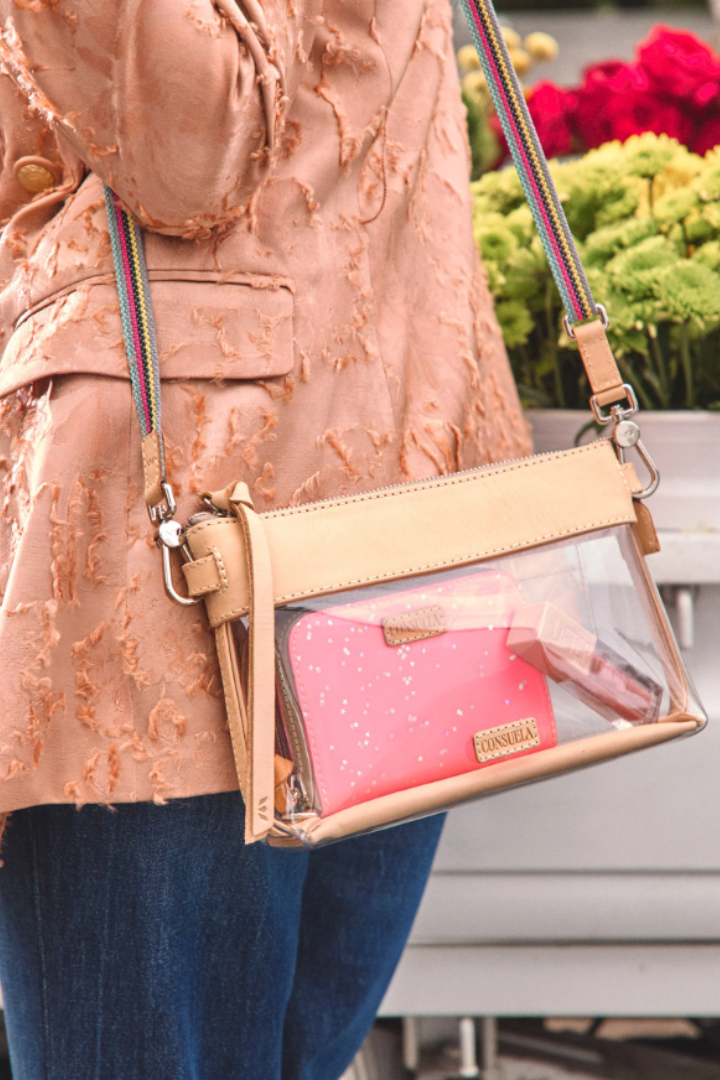 Consuela: Midtown Crossbody - Clear Diego-10- Bags/Wallets-CONSUELA-Usher & Co - Women's Boutique Located in Atoka, OK and Durant, OK