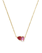 Kendra Scott: Tatum Short Pendant Necklace-Gold Pink MIx-7- Jewelry-KENDRA SCOTT-Usher & Co - Women's Boutique Located in Atoka, OK and Durant, OK