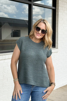 Olivia Sweater Vest-Ash Jade-1- Tops-Zenana-Usher & Co - Women's Boutique Located in Atoka, OK and Durant, OK