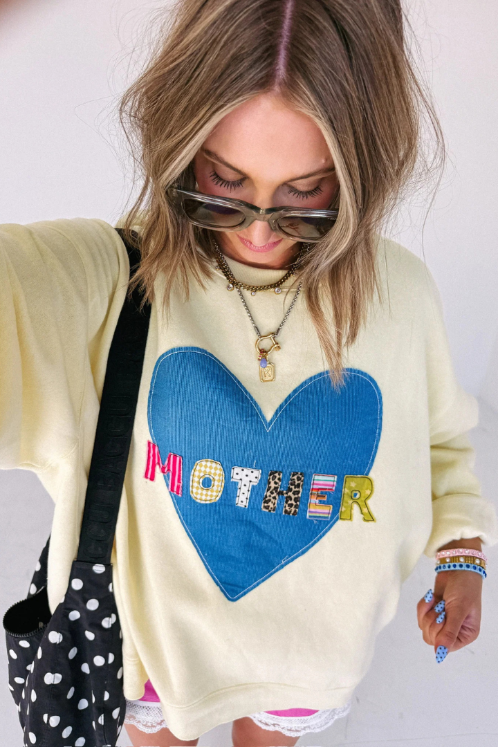 MOTHER Mock Neck Sweatshirt-1- Tops-Etta + East-Usher & Co - Women's Boutique Located in Atoka, OK and Durant, OK