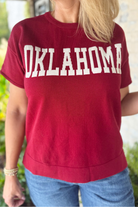 Oklahoma Game Day Sweater-1- Tops-Tea n Rose-Usher & Co - Women's Boutique Located in Atoka, OK and Durant, OK