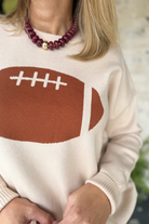 Football Graphic Crewneck Sweater-1- Tops-Tea n Rose-Usher & Co - Women's Boutique Located in Atoka, OK and Durant, OK