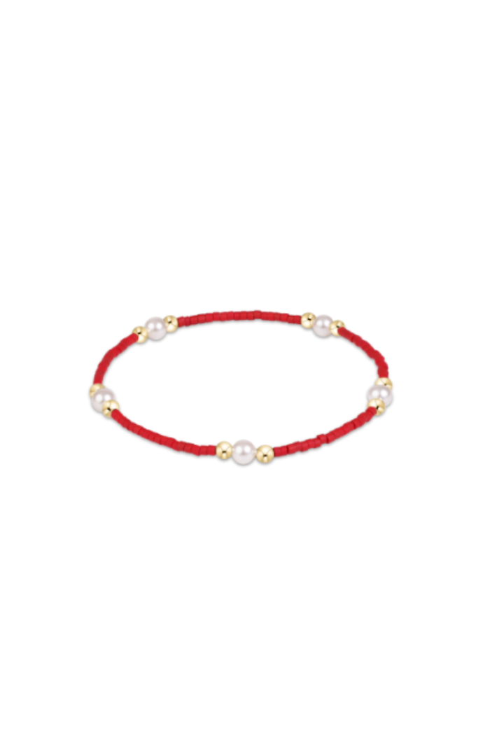 enewton: Gameday Hope Purpose Pearl Bracelet-Crimson-7- Jewelry-ENEWTON-Usher & Co - Women's Boutique Located in Atoka, OK and Durant, OK