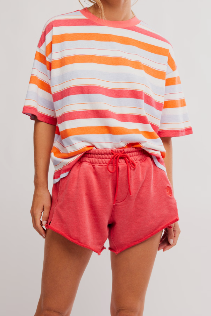 FP Movement: Knockout Short-Grapefruit-4- Bottoms-Free People Movement-Usher & Co - Women's Boutique Located in Atoka, OK and Durant, OK