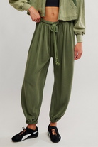 Free People Movement: Momentum Balloon Pants - Ivy-4- Bottoms-Free People Movement-Usher & Co - Women's Boutique Located in Atoka, OK and Durant, OK