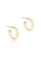 enewton: 1" Post Gold Hoop-4mm Smooth-7- Jewelry-ENEWTON-Usher & Co - Women's Boutique Located in Atoka, OK and Durant, OK