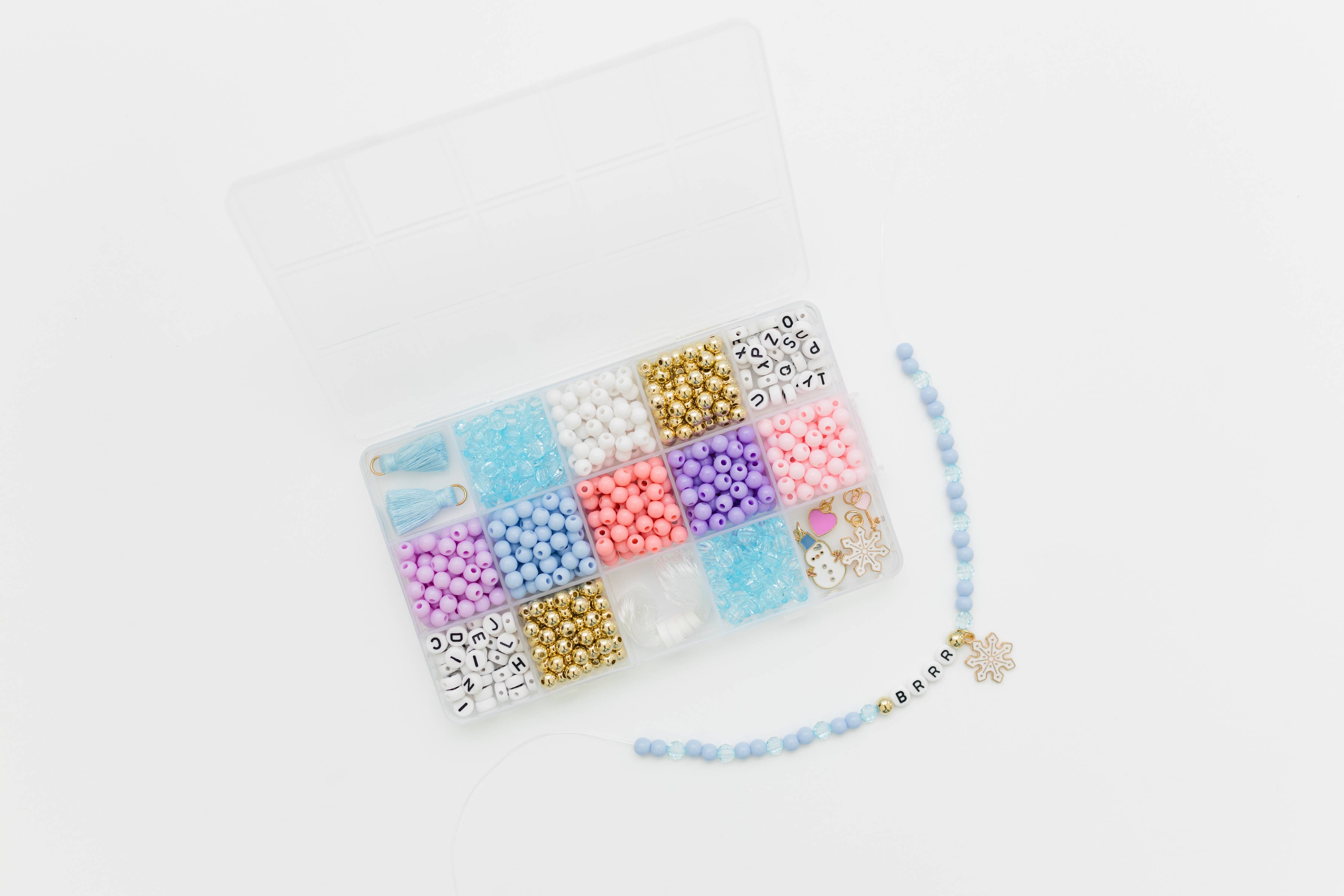 Winter Wonderland Stretchy Bracelet Kit -11- Gift/Home-Stacked Sweetly-Usher & Co - Women's Boutique Located in Atoka, OK and Durant, OK