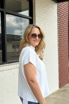 Patricia Mock Neck Knit Top-1- Tops-Zenana-Usher & Co - Women's Boutique Located in Atoka, OK and Durant, OK
