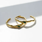 Burke Crystal Cuff Bracelet-Green-7- Jewelry-Beljoy-Usher & Co - Women's Boutique Located in Atoka, OK and Durant, OK