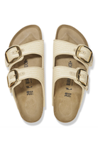 Birkenstock: Arizona Big Buckle-Textile Raffia Natural-9- Shoes-BIRKENSTOCK-Usher & Co - Women's Boutique Located in Atoka, OK and Durant, OK
