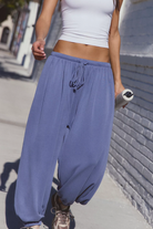 Free People Movement: Momentum Balloon Pants - Blue Indigo-4- Bottoms-Free People Movement-Usher & Co - Women's Boutique Located in Atoka, OK and Durant, OK