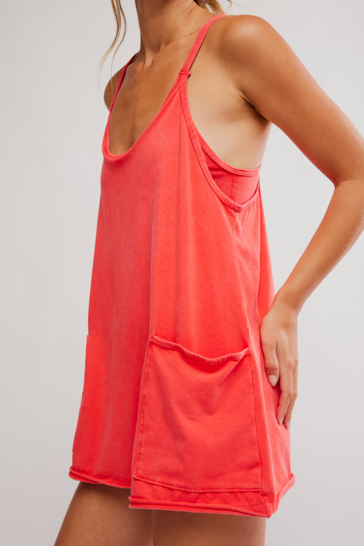 Free People Movement: Hot Shot Mini Dress-Grapefruit-6- Dress/Romp/Jump-Free People Movement-Usher & Co - Women's Boutique Located in Atoka, OK and Durant, OK
