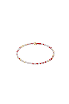 Enewton: Gameday Hope Unwritten Bracelet - Red - White-7- Jewelry-Enewton-Usher & Co - Women's Boutique Located in Atoka, OK and Durant, OK