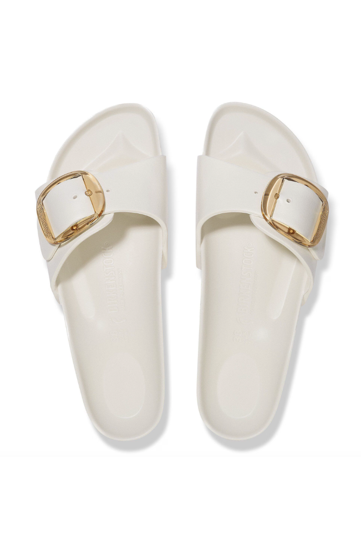 Birkenstock: Madrid Big Buckle Eva - Eggshell N-9- Shoes-Birkenstock-Usher & Co - Women's Boutique Located in Atoka, OK and Durant, OK