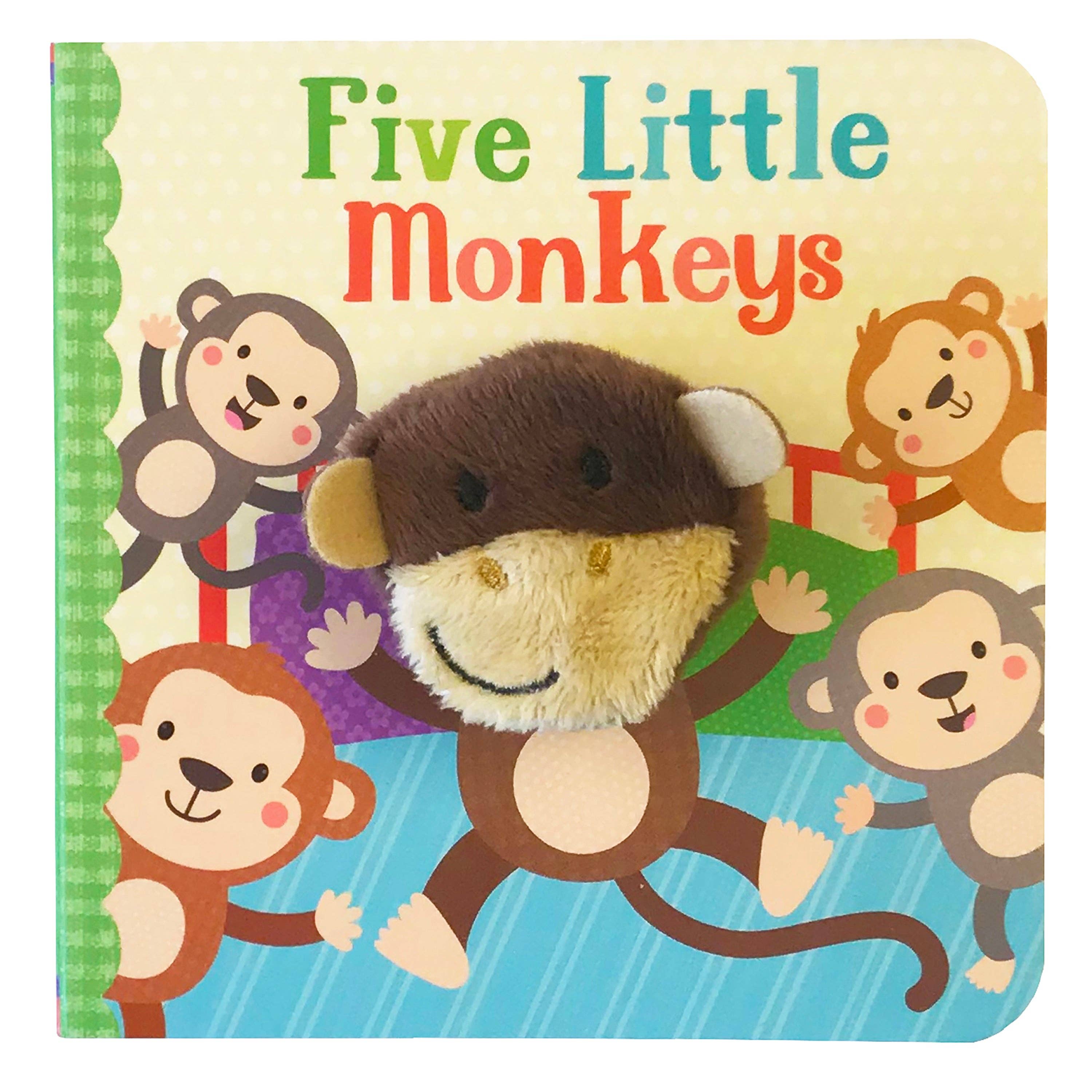 Five Little Monkeys Finger Puppet Board Book-12- Baby/Kids/Men-Cottage Door Press-Usher & Co - Women's Boutique Located in Atoka, OK and Durant, OK