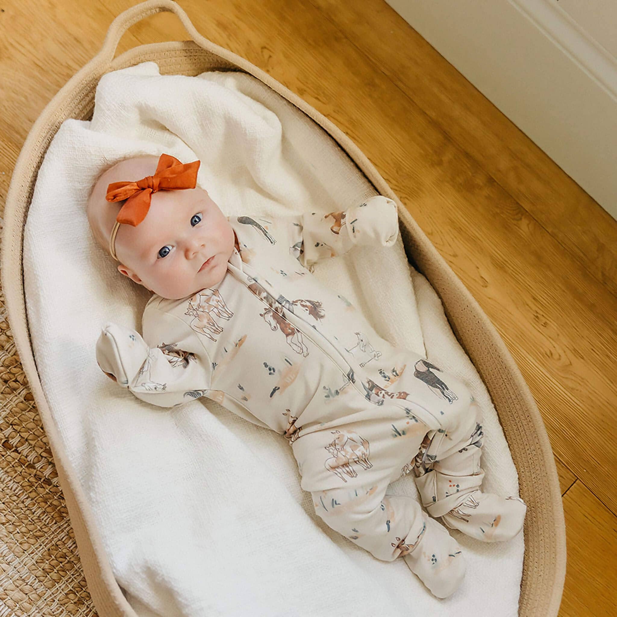 Copper Pearl: Zip-Up Footie Pajama - Montana-12- Baby/Kids/Men-Copper Pearl-Usher & Co - Women's Boutique Located in Atoka, OK and Durant, OK