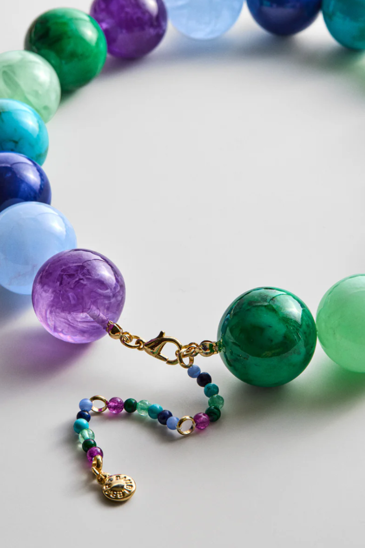 Baublebar: Jane Beaded Necklace - Blue/Purple Multi-7- Jewelry-Baublebar-Usher & Co - Women's Boutique Located in Atoka, OK and Durant, OK