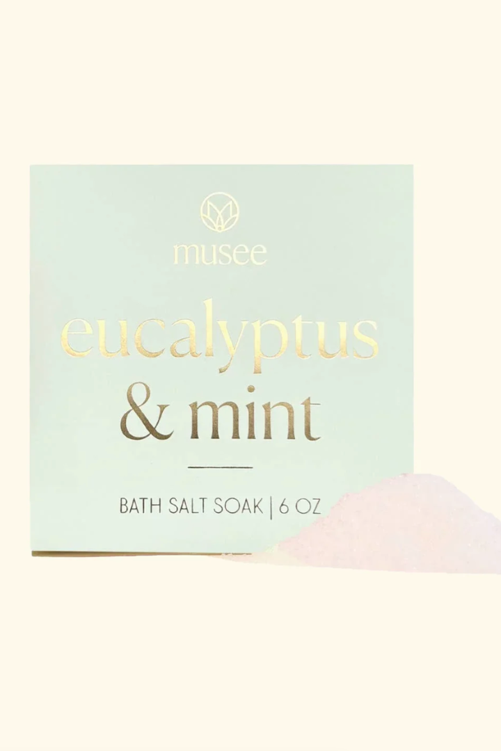 Musee: Eucalyptus & Mint Mini Bath Salt Soak-11- Gift/Home-Musee Wholesale-Usher & Co - Women's Boutique Located in Atoka, OK and Durant, OK