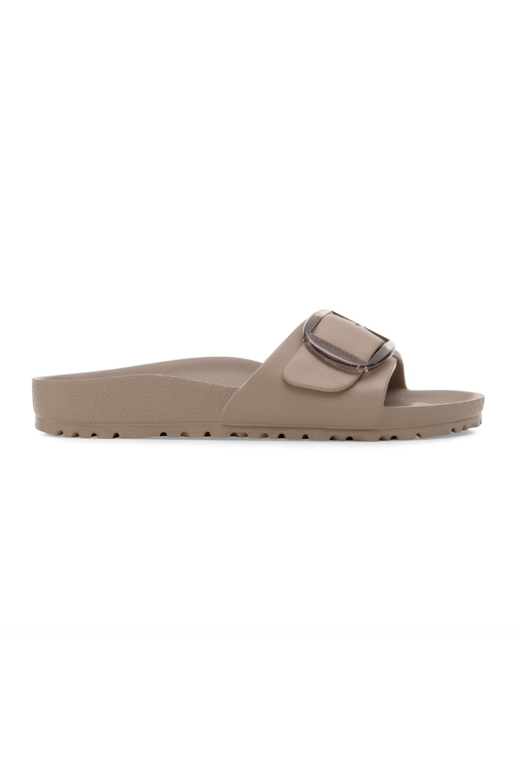 Birkenstock: Madrid Big Buckle Eva - Gray Taupe N-9- Shoes-Birkenstock-Usher & Co - Women's Boutique Located in Atoka, OK and Durant, OK