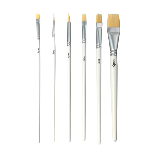 Watercolor Paint Brushes - Set of 6-11- Gift/Home-OOLY-Usher & Co - Women's Boutique Located in Atoka, OK and Durant, OK