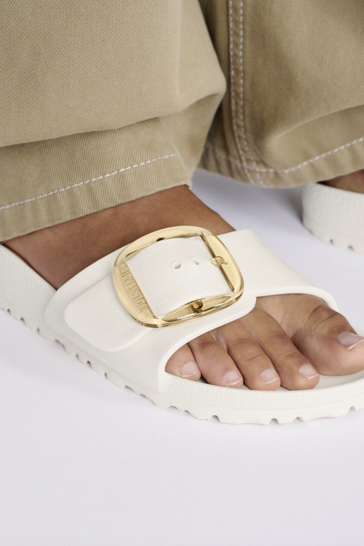 Birkenstock: Madrid Big Buckle Eva - Eggshell N-9- Shoes-Birkenstock-Usher & Co - Women's Boutique Located in Atoka, OK and Durant, OK