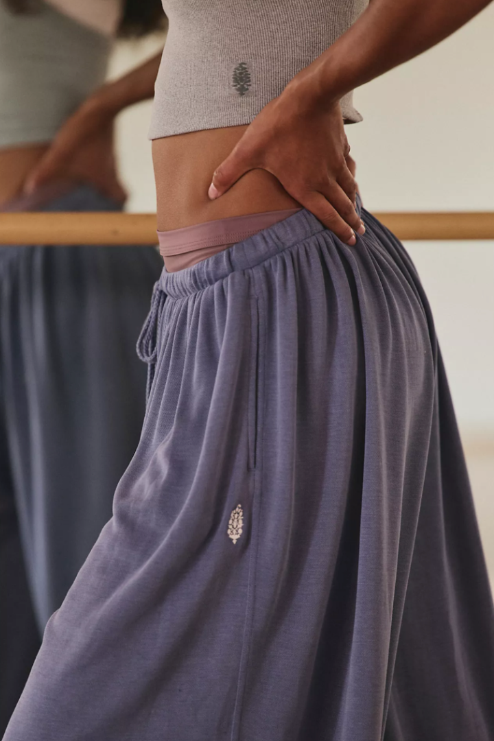 Free People Movement: Momentum Balloon Pants - Blue Indigo-4- Bottoms-Free People Movement-Usher & Co - Women's Boutique Located in Atoka, OK and Durant, OK