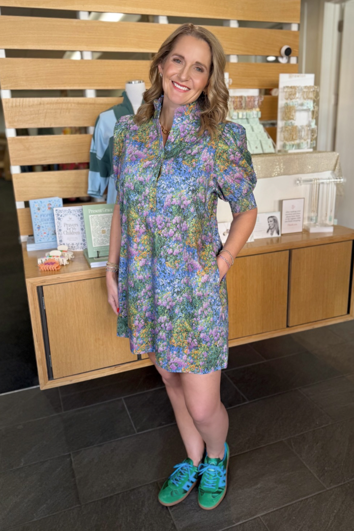 Wildflower Dress-6- Dress/Romp/Jump-ENTRO-Usher & Co - Women's Boutique Located in Atoka, OK and Durant, OK