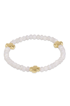 enewton: Signature Cross Gold 4mm Gemstone Bracelet-Mother of Pearl-7- Jewelry-ENEWTON-Usher & Co - Women's Boutique Located in Atoka, OK and Durant, OK