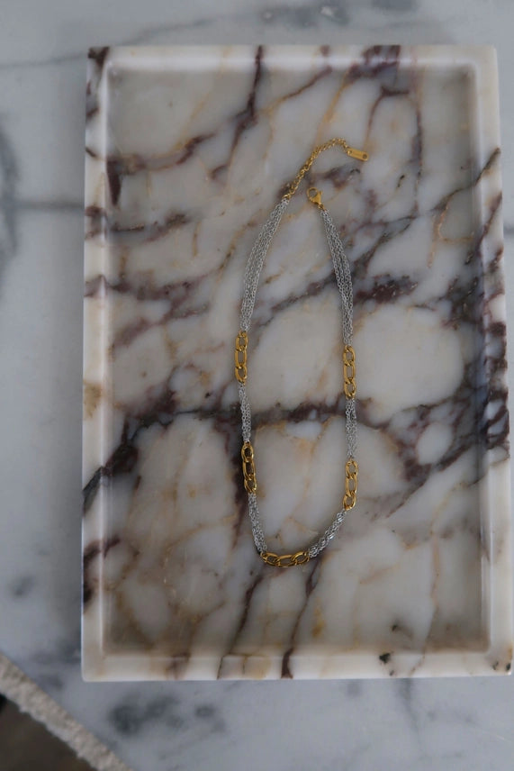 Adjustable Grace Necklace-Two Tone-7- Jewelry-ChanSutt Pearls-Usher & Co - Women's Boutique Located in Atoka, OK and Durant, OK