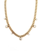 Chloe Crystal Cuban Chain Necklace-7- Jewelry-Beljoy-Usher & Co - Women's Boutique Located in Atoka, OK and Durant, OK