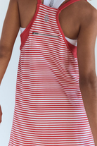 FP Movement: Hot Shot Mini Dress-Court Stripe Grapefruit-6- Dress/Romp/Jump-Free People Movement-Usher & Co - Women's Boutique Located in Atoka, OK and Durant, OK