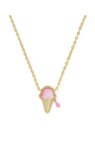 Kendra Scott: Ice Cream Necklace - Gold Pastel Pink Mother of Pearl-7- Jewelry-Kendra Scott-Usher & Co - Women's Boutique Located in Atoka, OK and Durant, OK